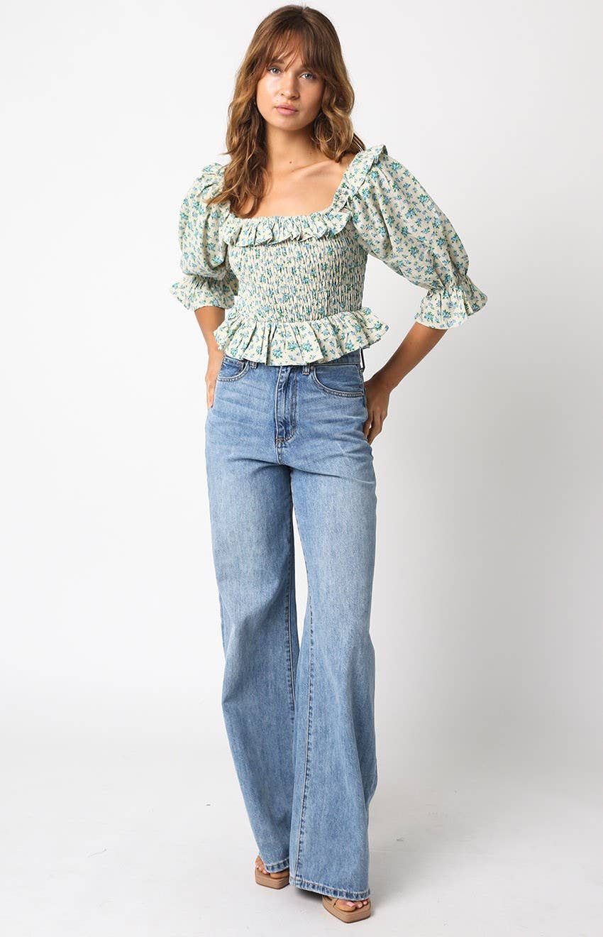 Marjorie Linen Top