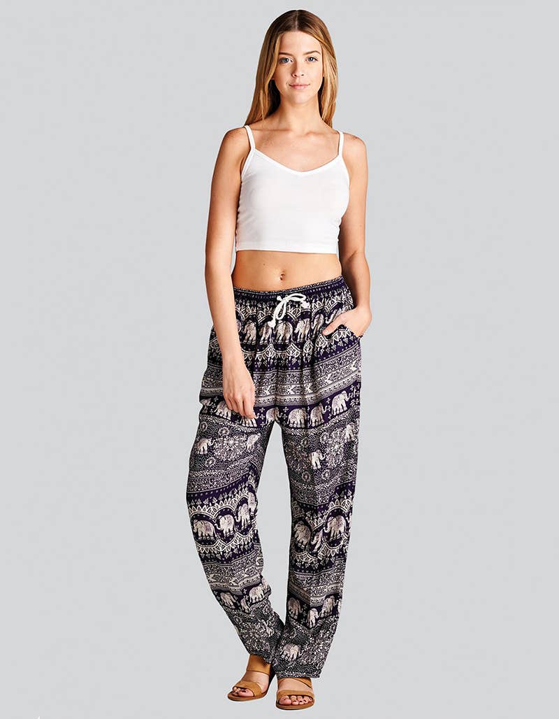 Elephant print harem pant (TH-1023)