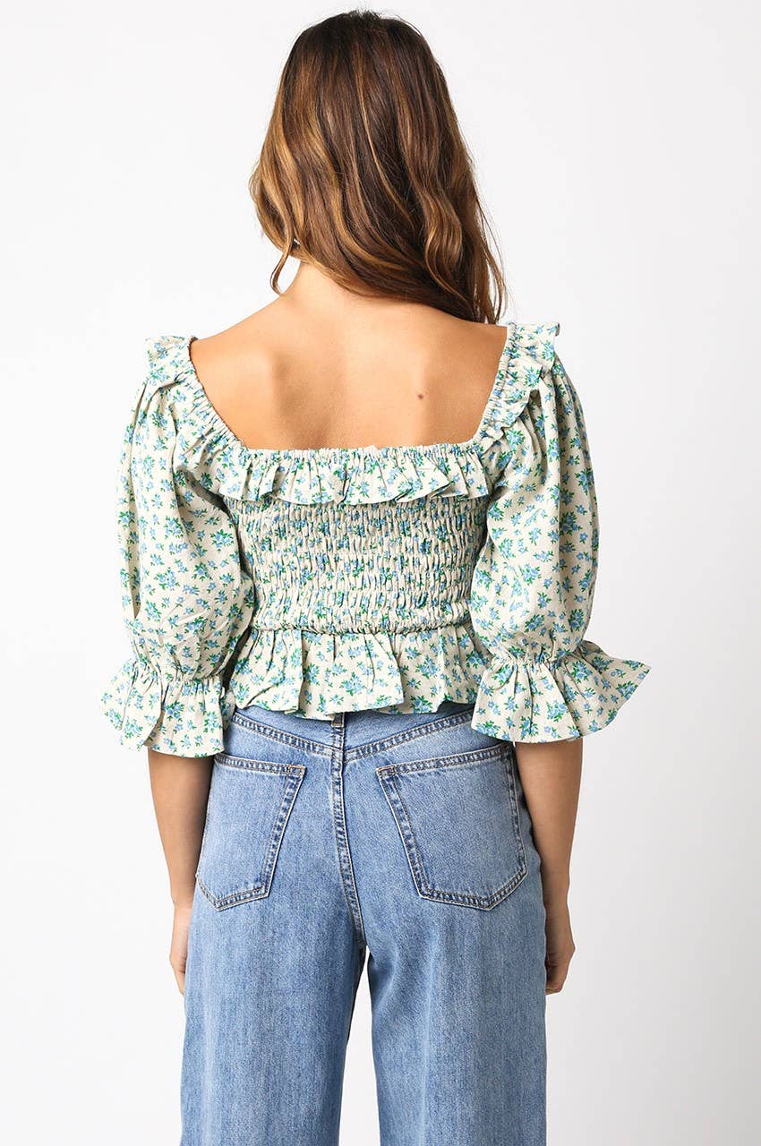 Marjorie Linen Top