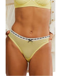 FREE PEOPLE SO SWEET BIKINI YELLOW LARGE